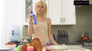 "Want Some Pie For Dessert?" Chloe Temple Serves Up Her Pussy On A Platter For Thanksgiving
