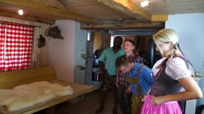 Blonde Babe From France Got Pounded in the Ir Foursome