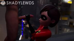 Helen Parr Rooftop Handjob