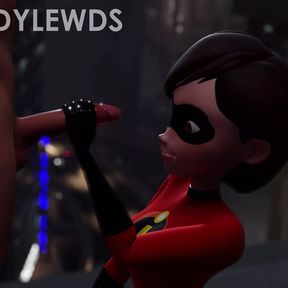 Helen Parr Rooftop Handjob