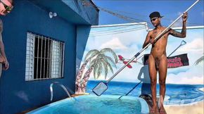 Broderagem in the Pool with friends...