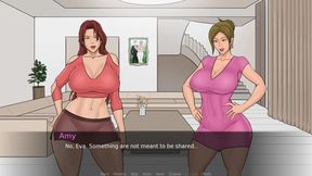 Eva's Ecstasy Gameplay #05 Busty Redhead Is Trained by the Boss to Be Submissive.