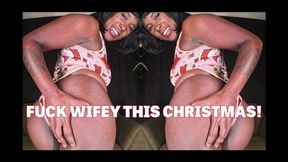 Fuck Wifey This Christmas - A homewrecking scene featuring: ebony female domination, financial domination, femdom pov, cheating, and black brat girls - 720 MP4