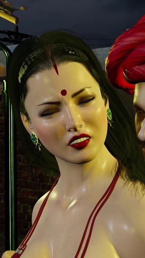 Village Headman Fucks Savita Bhabhi's Tight Pussy in a Public Field - Savita Bhabhi's Business Deal