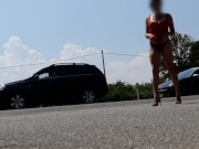 Transex Prostitute walking in street