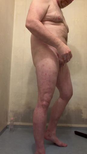 ASMR Man taking ordinary shower   Clip 2
