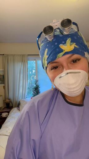 10 min POV Full PPE dentist Luna, you come in for a visit but I notice you are very nervous and riddle with cavities, I am not happy at all!🦷🪥👟😈