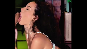 I GAG HARD ON IT - Sloppy Deepthroat by Brunette Latina with Natural Tits!