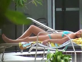 Spying on Nude Sunbather