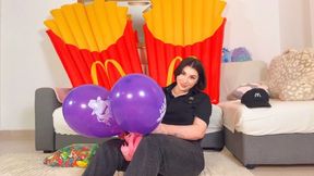 Blow to Pop with the MacDonalds Manager - B2P Stripping Game with the Manager until She is Naked