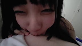 Pierced Tease. Her Tongue Adds a Wicked Twist