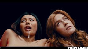 Watch voluptuous Jia Lissa and Rae Lil Black's scene