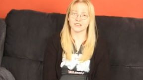 Sassy blonde tween blows and bangs tiny dick&#x1F346;