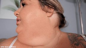 Ivy Davenport: My Fattest Face - USSBBW Feedee Shows Off Fat Face Weight Gain with Eating and Chugging Heavy Cream - 720 hd