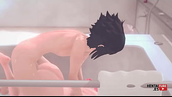 Naruto Hentai: Sasuke'_s Bath of Dominance - Sakura'_s Surrendered Surrender - Asian Japanese Manga Anime Hentai 3D Porn
