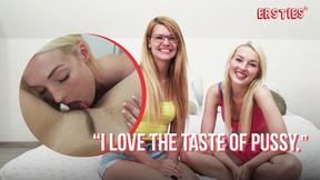 ”Ersties - Sexy Blondes Andy & Izzy Taste Each Other Before Grabbing the Magic Wand”