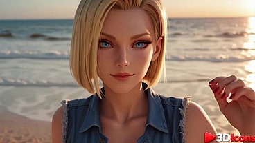 Android 18 loves getting fucked on the beach by a black guy while her boyfriend is away [AI]