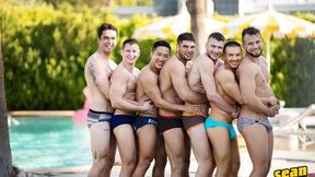 Palm Springs orgy with the hottest dudes out there
