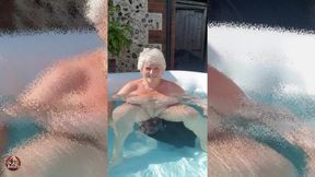 Lesbian Hot Tub Tit Fest!