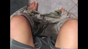 little messy and wet