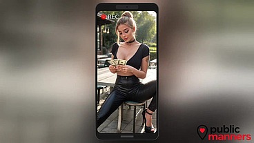 There was a rumor that the girl at the bar was a whore and they weren't lying. For the right price, she let them do anything to her! [AI]