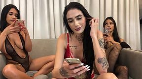 antes de come&ccedil_a a foda ,aquela  resenha com val mineirinha , karen oliver, jefao amiga boneca