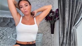Office Whore Natalia's Armpit Licking & Explosive Cum Facial