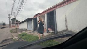 Karlotta is on her way to work; the car stalls several times