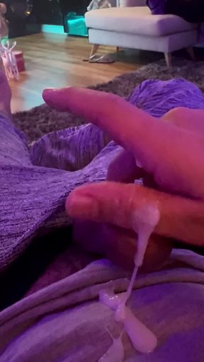 Christmas eve wanking front of my straight friend