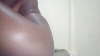 Ebony Kenyan Goddess Gushing on Thick Cucumber