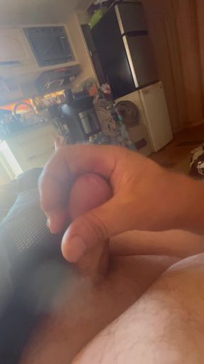 Stroking my cock