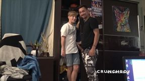 Slut blond twink Andrea fucked raw by straight arab