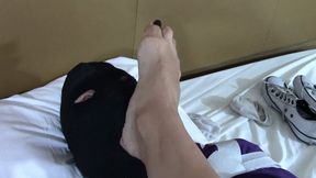 FOOT WORSHIP POV MANUELA ALBERTII AND MALE SLAVE