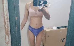 Horny Indian Teen Femboy Wearing His Stepmom's Cute Panties and Bra