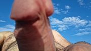 Uncut thunder fills sand with explosive cum