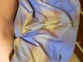 Alluring sexy redhead loves to play with an erected penis