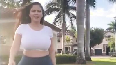 Catching Hot Latina Running In The Morning And Fucking Her In The Bathroom - Rebecca Hot