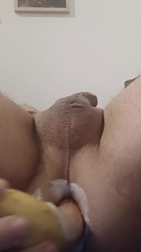 Long Banana In My Ass Close-Up