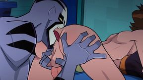 Rook and Ben munching n drilling in their couch - NSFW animated parody porno (LOOP)
