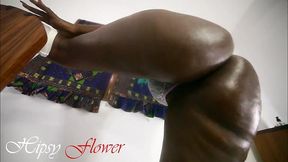 huge oily booty twerking black girl white underwear