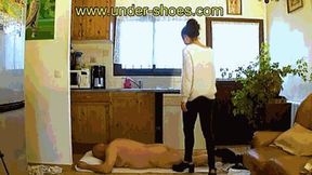 Our brutalGoddess Miss Ambre savage heels clogs trample and extreme CBT (EXTREME VIDEO)