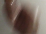 Trans Ebony Self Spanking