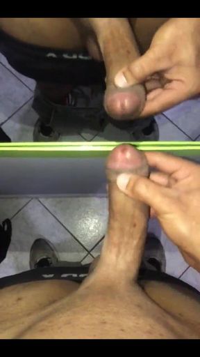 Cumming in the Mirror #02