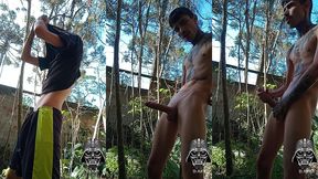 cumming in the public backyard full video