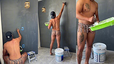 Un cliente me pidió pintar su cuarto pero utilizando como uniforme una tanga de Tarzan...