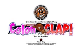 sharts, gags, squirts, and farts from the ass during anal blowjob to a xxl dildo (n jailpoosy) ass monkey