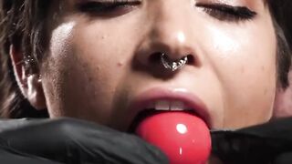 Medieval Bondage Dungeon - Dominatrix Uses Whips And Chains On Her Submissive