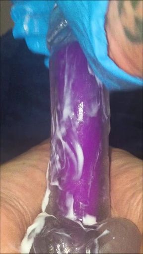 Latex Gloves and Bare Feet show you How I wanna jerk your Cock