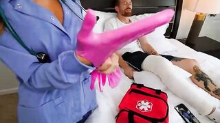 Naughty Nurse Surprise Brooke Tillis Patient Caught