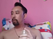 French Asian Playing Verbal With Fleshlight